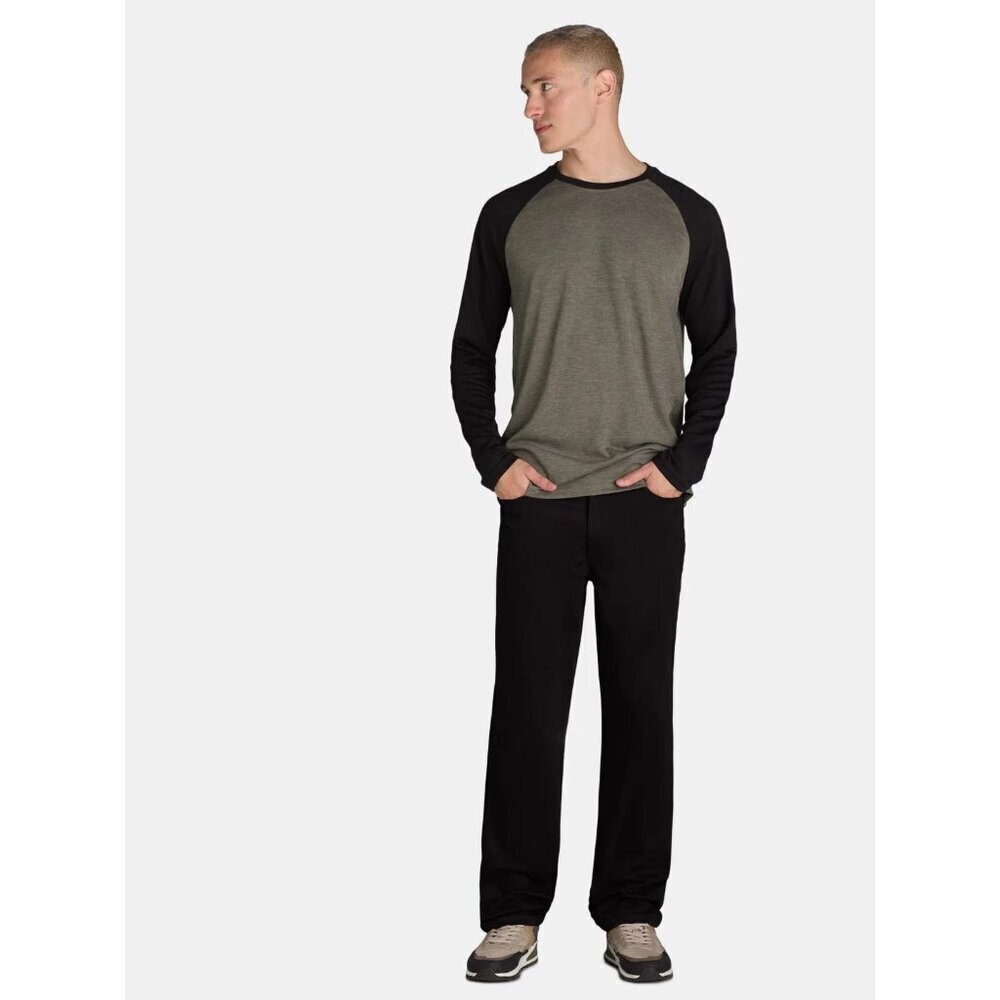 George Men's and Big Men's Premium 5 Pocket Pant, Size 36x30, Slim Fit, Black - Picture 2 of 5